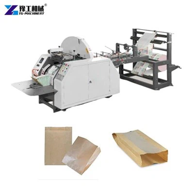 V-bodem papieren zakmachine